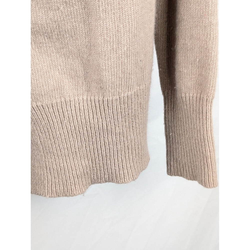 J Crew Cashmere Wool Open Front Cardigan Size XS Tan Minimalist Luxury Staple - Picture 6 of 10